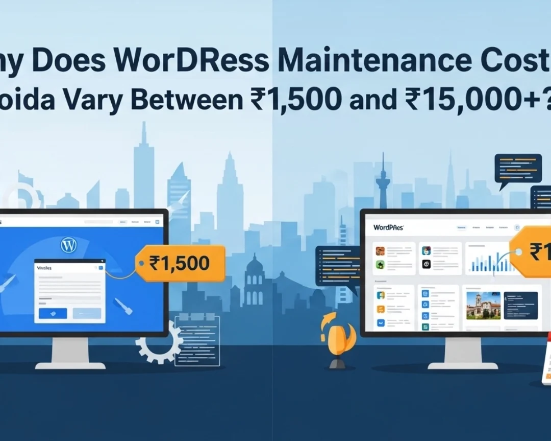 Why Does WordPress Maintenance Cost in Noida Vary Between ₹1,500 and ₹15,000+?