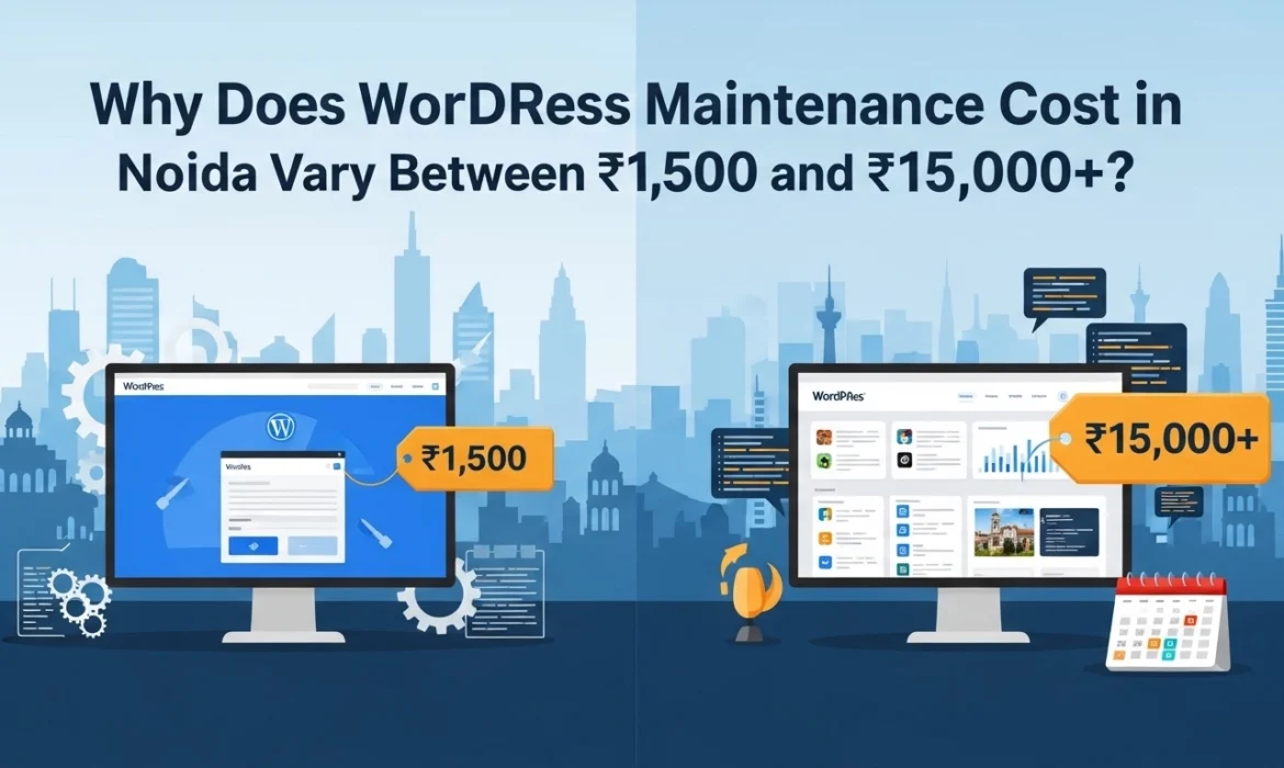 Why Does WordPress Maintenance Cost in Noida Vary Between ₹1,500 and ₹15,000+?