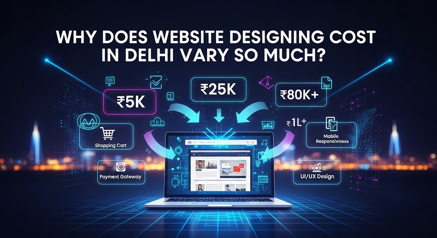 Why Does Website Designing Cost in Delhi Vary So Much?