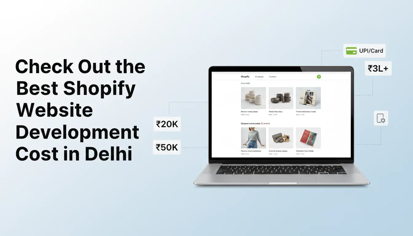 Shopify Website Development Cost in Delhi – Save ₹50,000+ Smartly