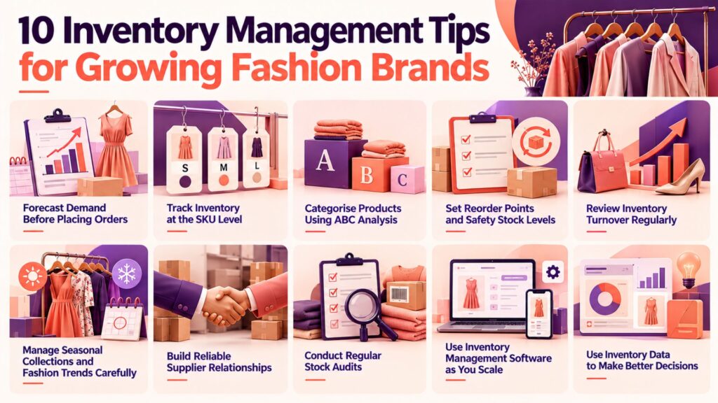 10 Inventory Management Tips for Growing Fashion Brands